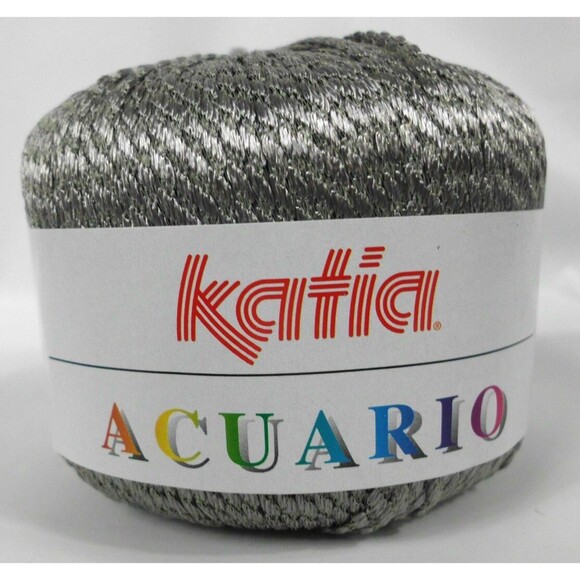 Katia Acuario Yarn Lot of 5 Grey Gray #010 Viscose - Picture 2 of 4